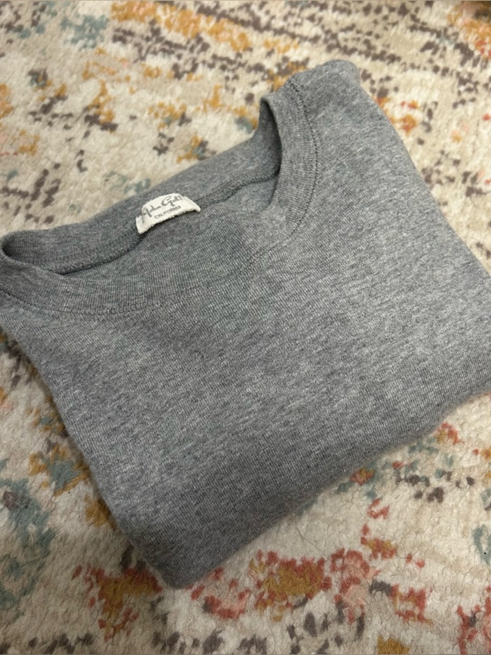 Brandy Melville/ John Galt Gray Crewneck Long sleeve tee